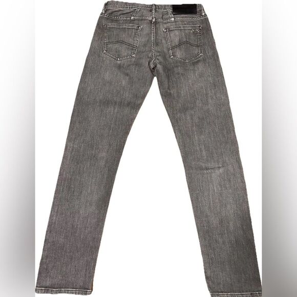 Armani Exchange Gray Wash Stretch Jeans 30x31 Straight Fit Modern Classic Men’s - Picture 4 of 12